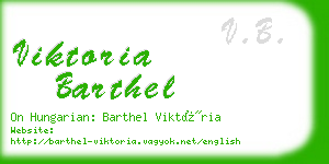 viktoria barthel business card